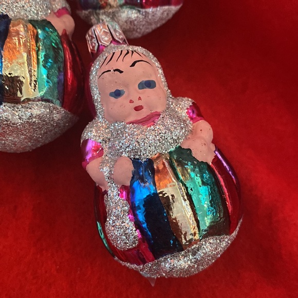 ORNAMENT 5 FIGURINE RETRO CHRISTMAS DECORATION COLLECTIBLE Poland Made 🎄 - Picture 2 of 7